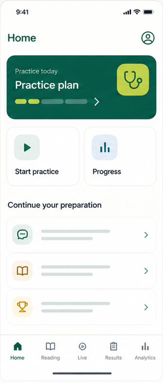 Sanitised Home app screen preview